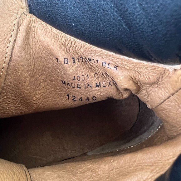 Frye Women's Samantha Stud Belted Hiker Combat Ankle Boots Black Size 7 - Picture 10 of 10